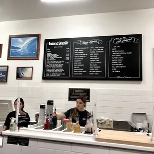 customers at the counter