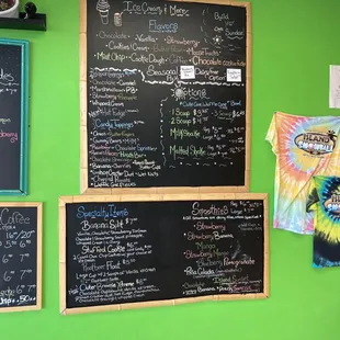 Various cold dessert specials