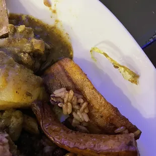 Plastic in curry goat