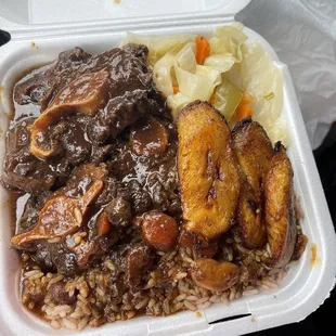Ox tails lunch plate