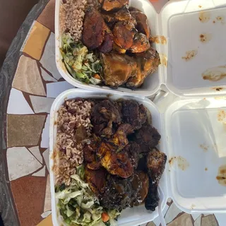 Brown Stew Chicken Meal