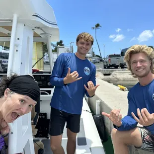 Wife and adventure team!