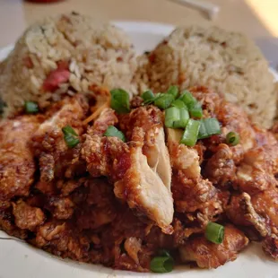 Spicy Korean Chicken &amp; Fried Rice