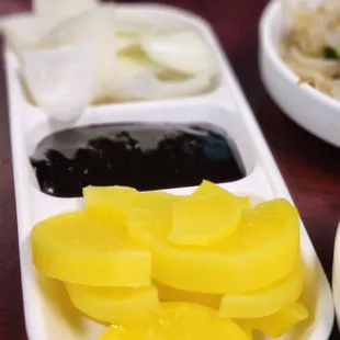 a variety of food items