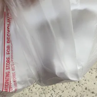 The take out bag for a sub
