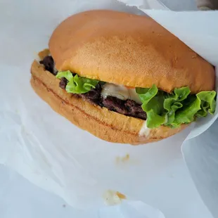 Mushroom Swiss Burger