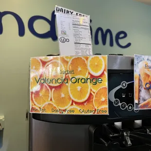 Orange dairy free soft serve