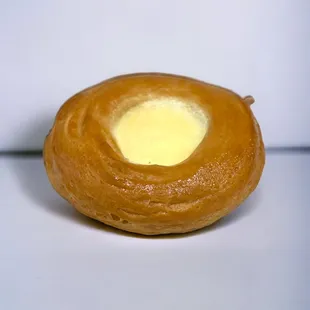a doughnut with butter on top