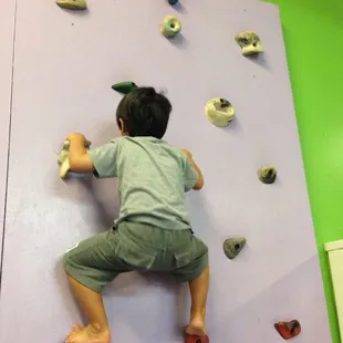 Rock wall climbing is safe and fun