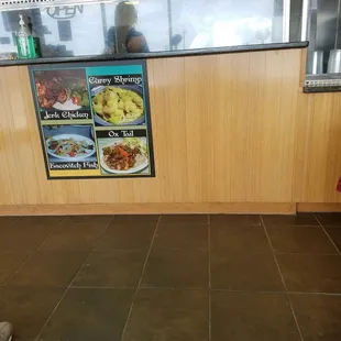  person standing in front of a counter