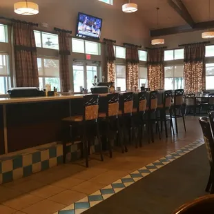 Giant bar with lots of natural light and very reasonable prices.