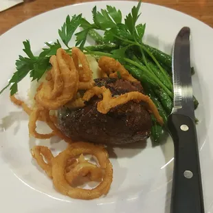 Delicious 6 Oz Filet with a free glass of wine for $17!