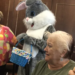 Plus we were visited by a hungry rabbit.