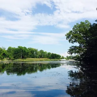 One of the coves across from restaurant