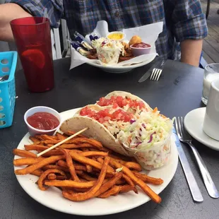 fish and chips, food