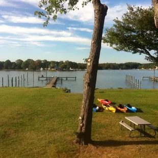 View from the deck off the back of the restaurant