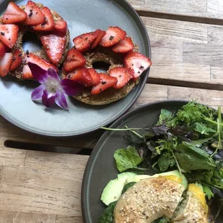 Strawberry-Almond Butter Toast