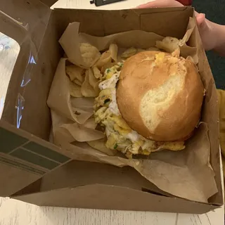 Crab and Egg Brioche