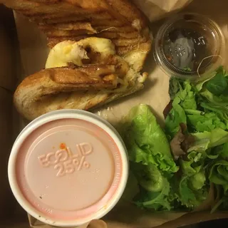 Grilled Cheese Sandwich and Tomato Soup