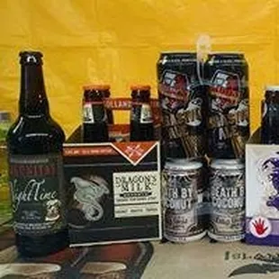 a selection of craft beers