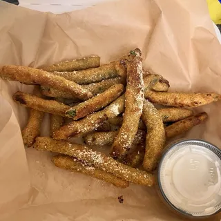Baked and Battered Green Beans