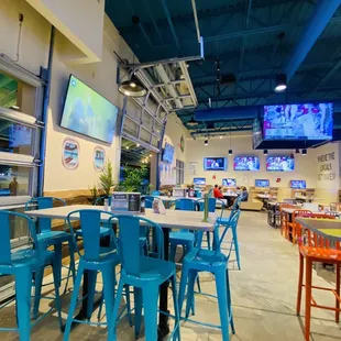 the dining area