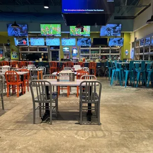 tables and chairs