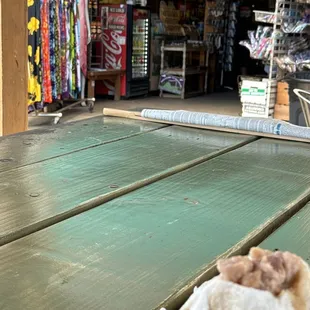 Lots of touristy bric s brack plus yummy shave ice