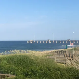 View from the balcony to the right toward the pier.