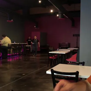 Eating area/bar (probably dance area too)