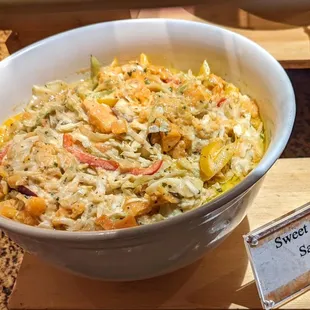 Salad Bar.....   Sweet Potato Salad.    Great!