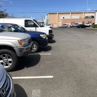 Parking lot area where customers can park and also entrance and exit of parking lot *6/23/22