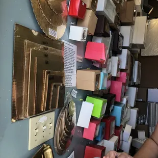 Dessert boxes, cake boards