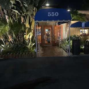outside