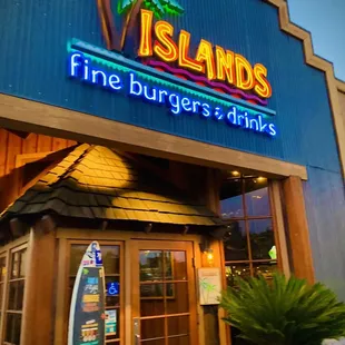 the front of the restaurant