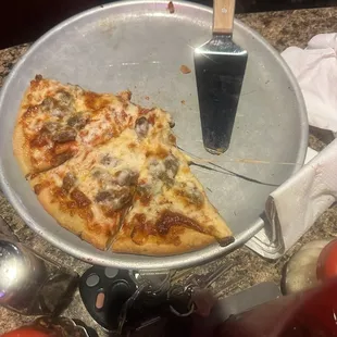 Sausage pizza for the hubs