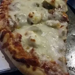 Cream cheese and green olives