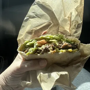 Tortilla burger