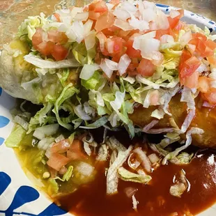 Breakfast burrito Christmas style