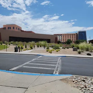 View from the parking lot