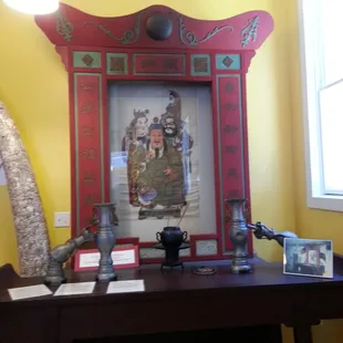 art at the back of the museum