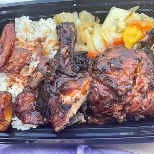 Jerk chicken platter