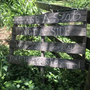 Wedding sign