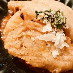 Stuffed zucchini flower