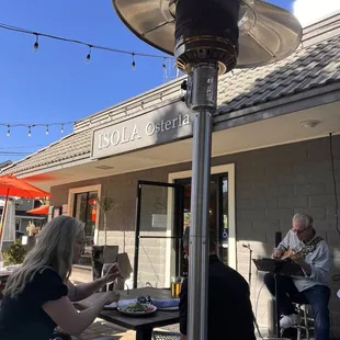 Nice day to sit in the patio with a little music