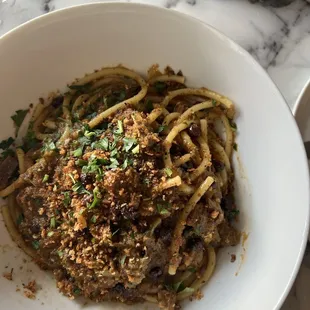 Bucatini with sardine and anchovies