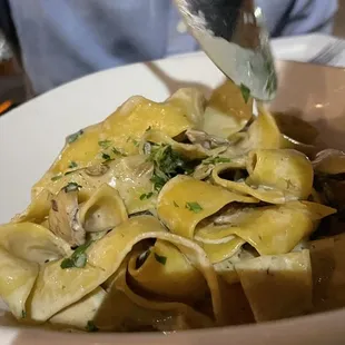 Pappardelle ai Funghi Dinner