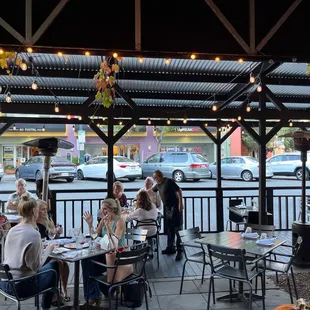 Outdoor seating on India St.