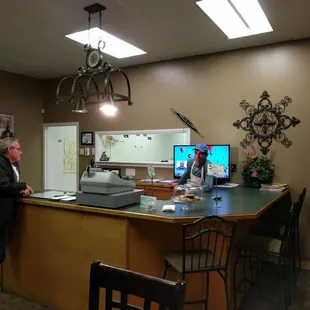 a man standing in a kitchen