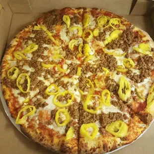 a pizza in a box
